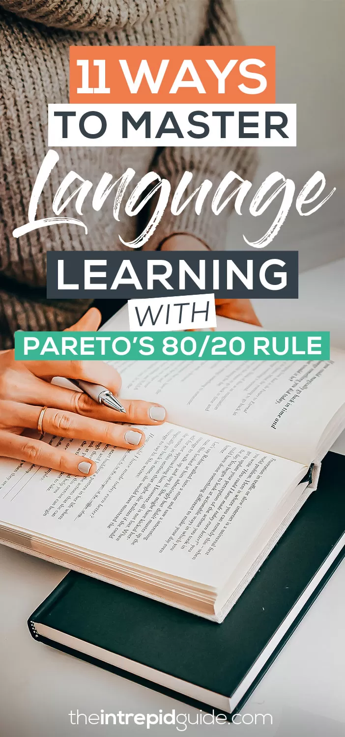11 Ways to Master Language Learning with Pareto's 80/20 Rule