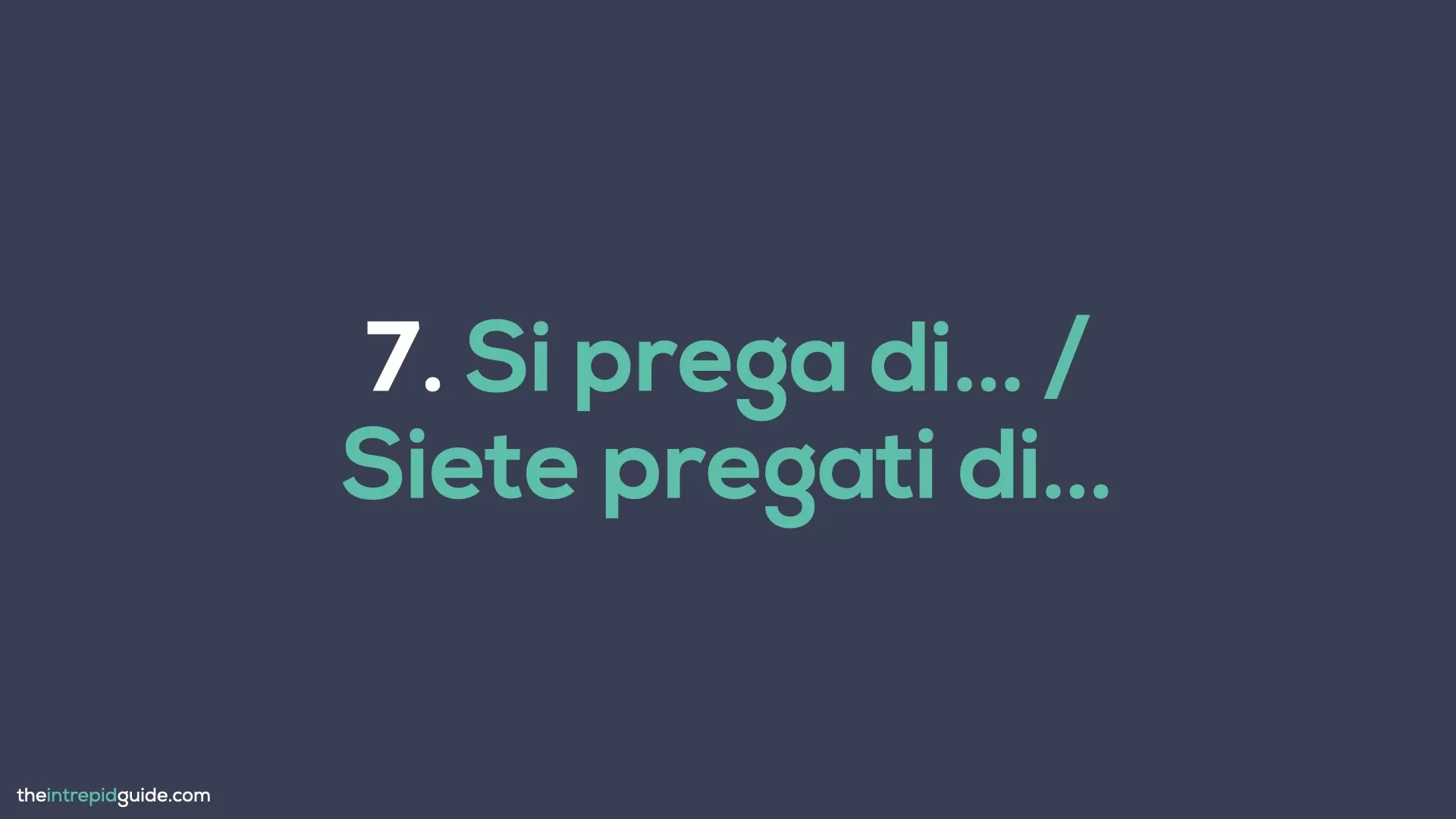 How to say Please in Italian - Si pregi di, Siete pregati di