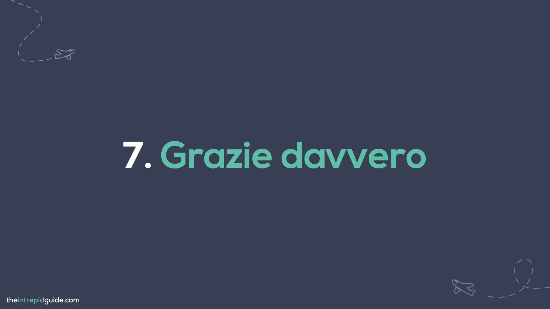  How to say thank you in Italian-Grazie davvero