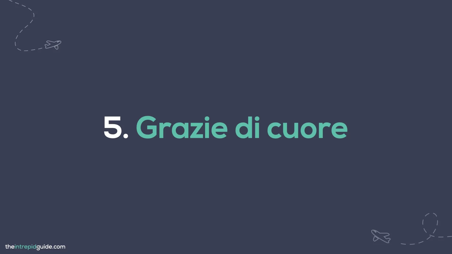 How to say thank you in Italian - Grazie di cuore