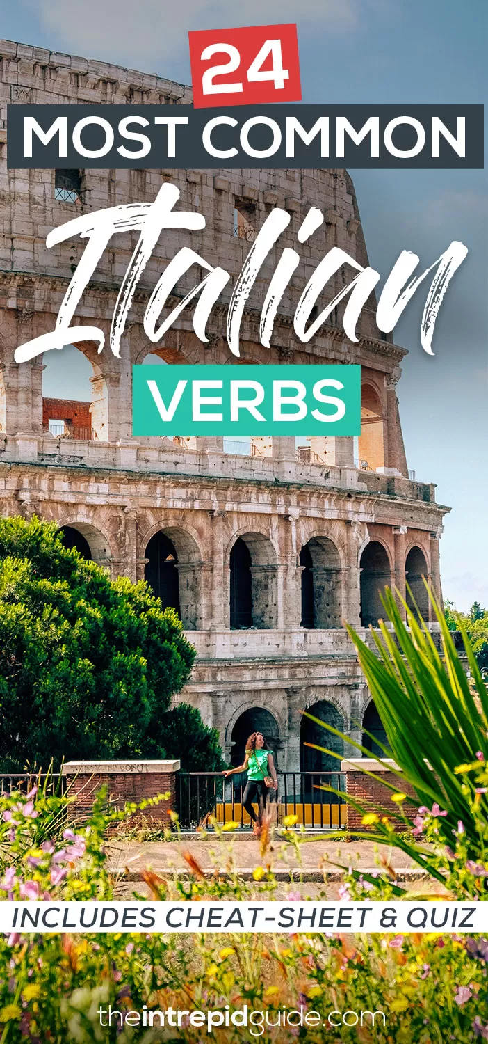 Top 24 Common Italian Verbs List