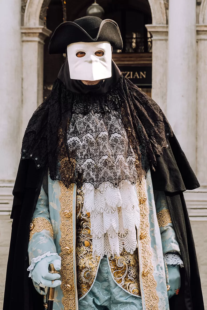 Venetian Turkish Nose Mask, Commedia Dell'arte Carnival Mask, Made