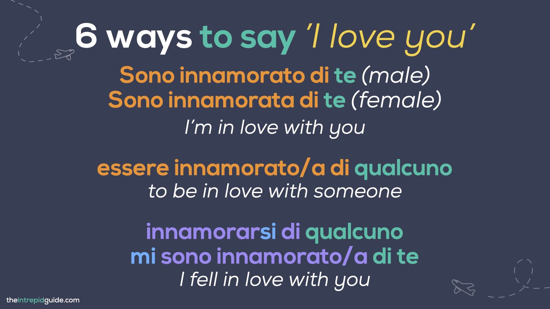 How to say 'I love you' in Italian - Sono innamorato di te