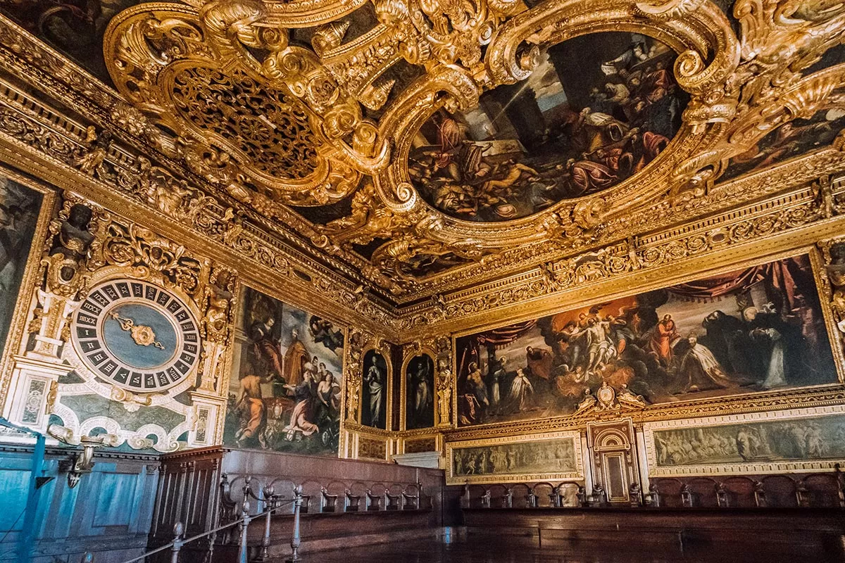 Unique Things to Do in Venice - Senate Chamber inside the Doge's Palace
