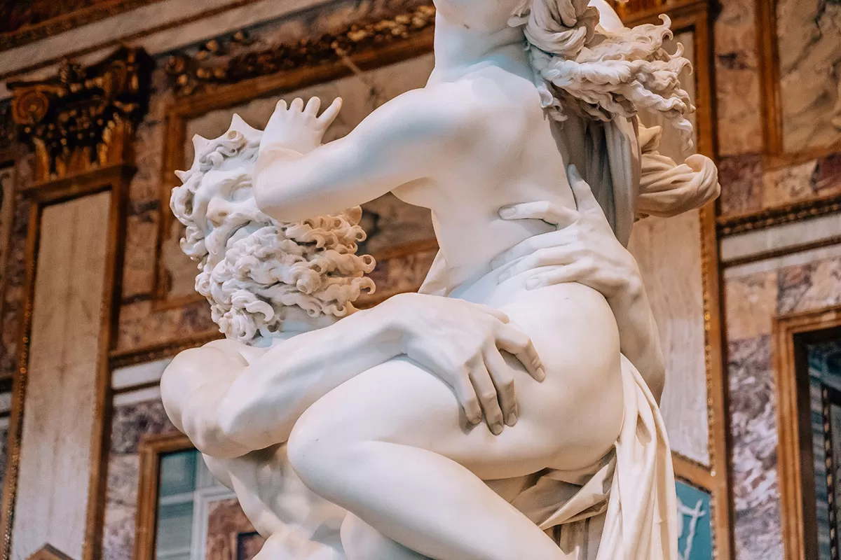 Best area to stay in Rome - The Rape of Proserpina at Galleria Borghese