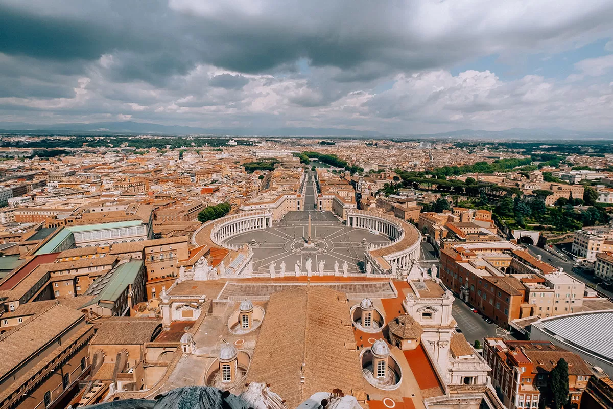 Best area to stay in Rome - Vatican City - View from St. Peters Dome