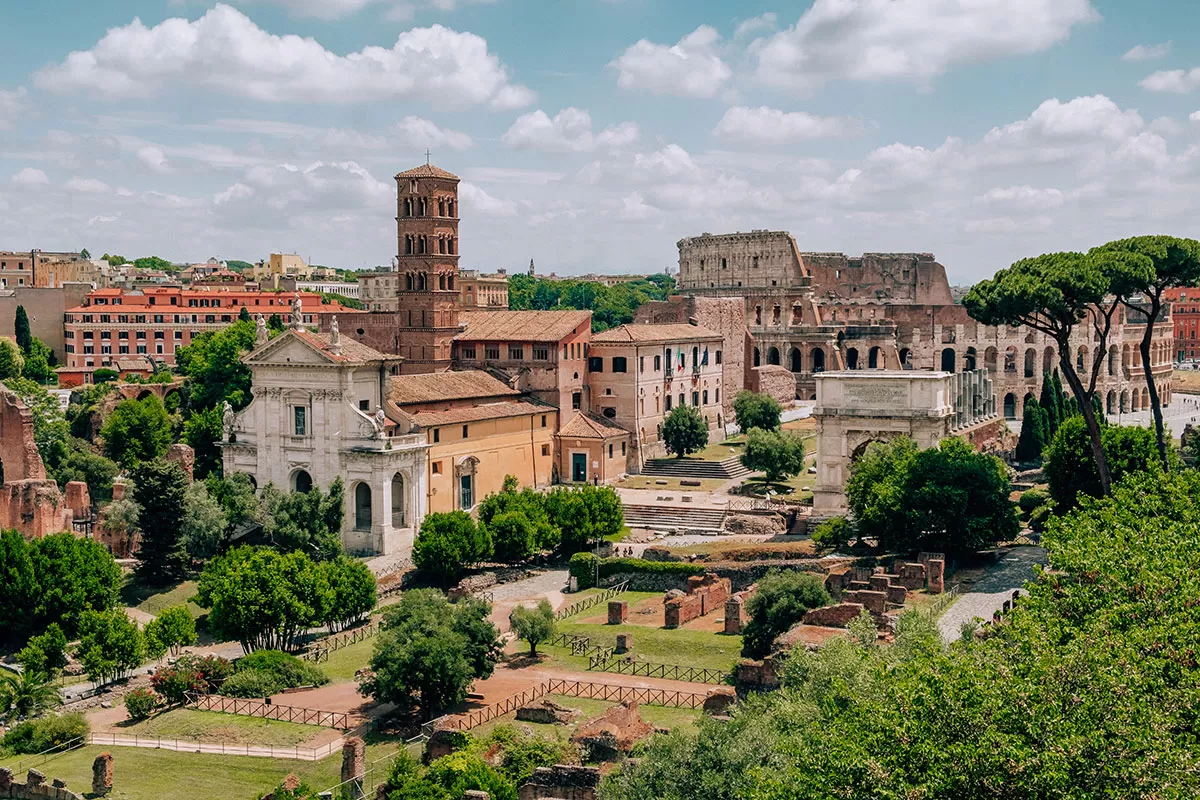 Best area to stay in Rome - Vatican City - View of Roman Forum - Fori Imperiali