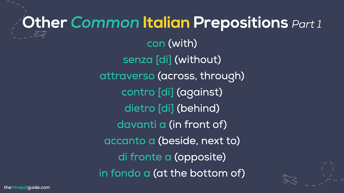 lip gesture Someday Italian Prepositions: The Only Guide You'll Ever Need (PLUS Italian  Prepositions Chart) - The Intrepid Guide