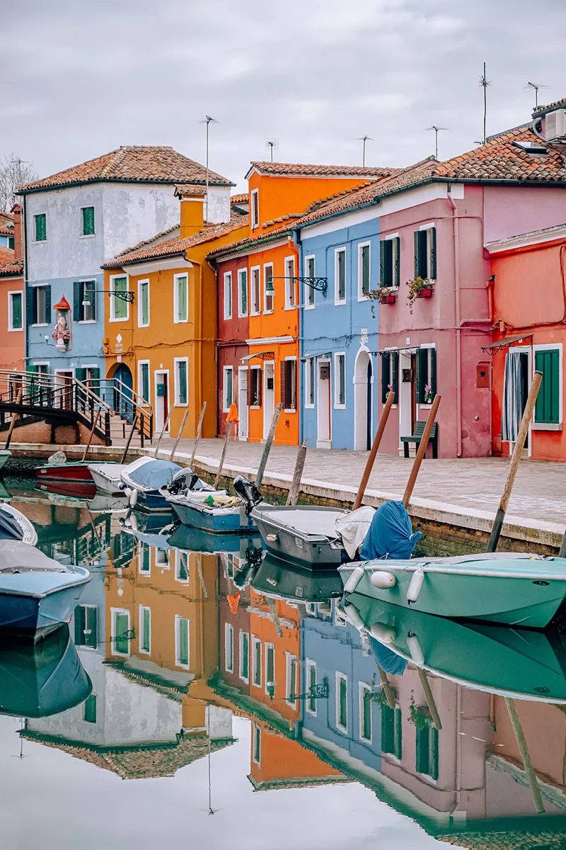 Things to do in Burano Italy - Colourful houses on canal