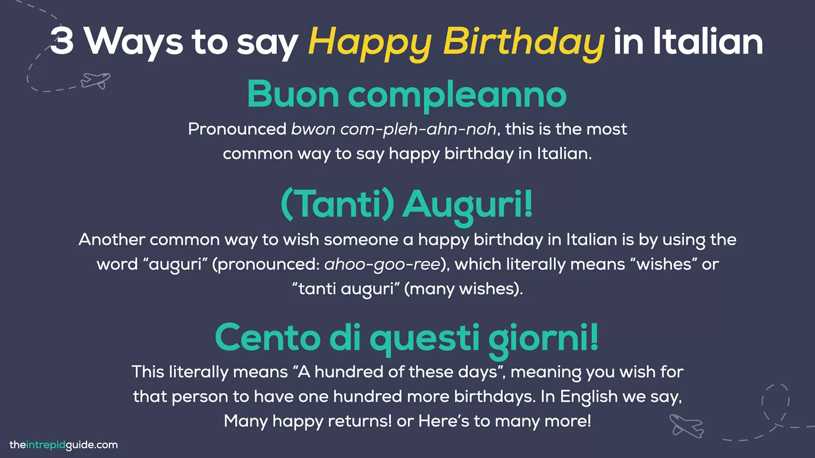 3 Ways to say Happy Birthday in Italian