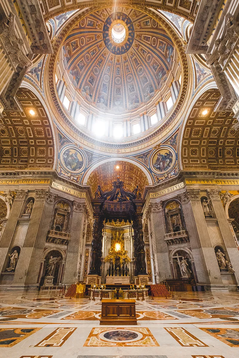 Unique things to do in Rome Italy - Early access Inside St Peter's Basilica