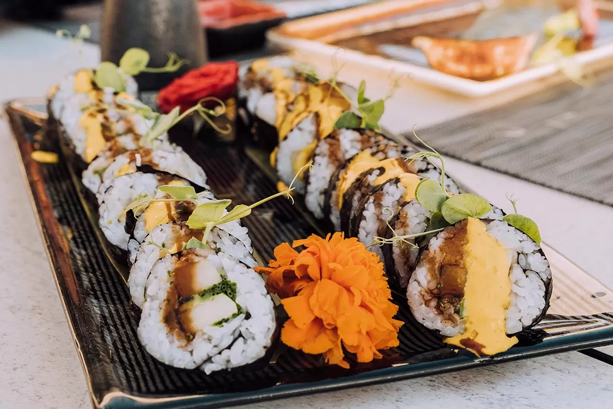 Things to do in Gran Canaria Spain - Sushi for dinner at Perchel Beach Club