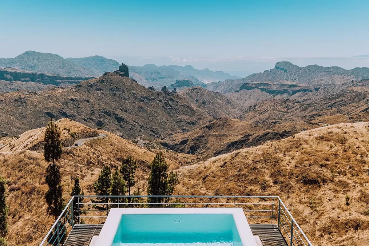 Things to do in Gran Canaria Spain - Swimming pool at Parador de Cruz de Tejeda