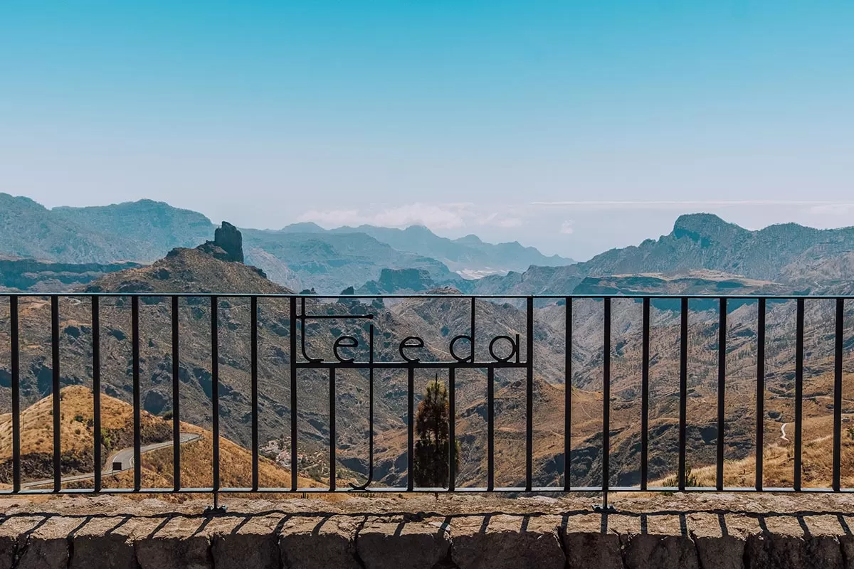 Things to do in Gran Canaria Spain - View from Terrace at Parador de Cruz de Tejeda