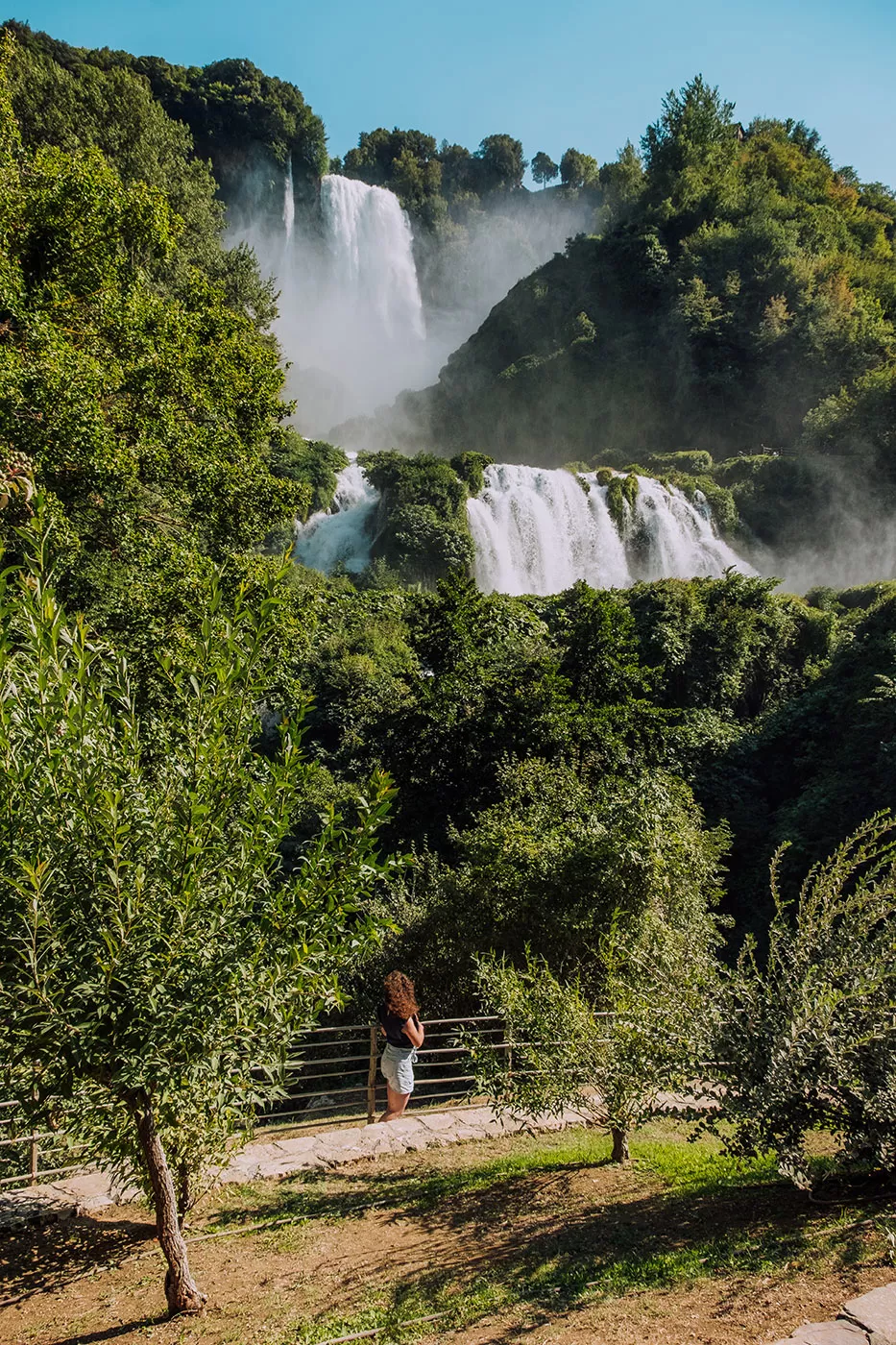 Things to do in Umbria Italy - Cascata delle Marmore - Marmore Falls from below