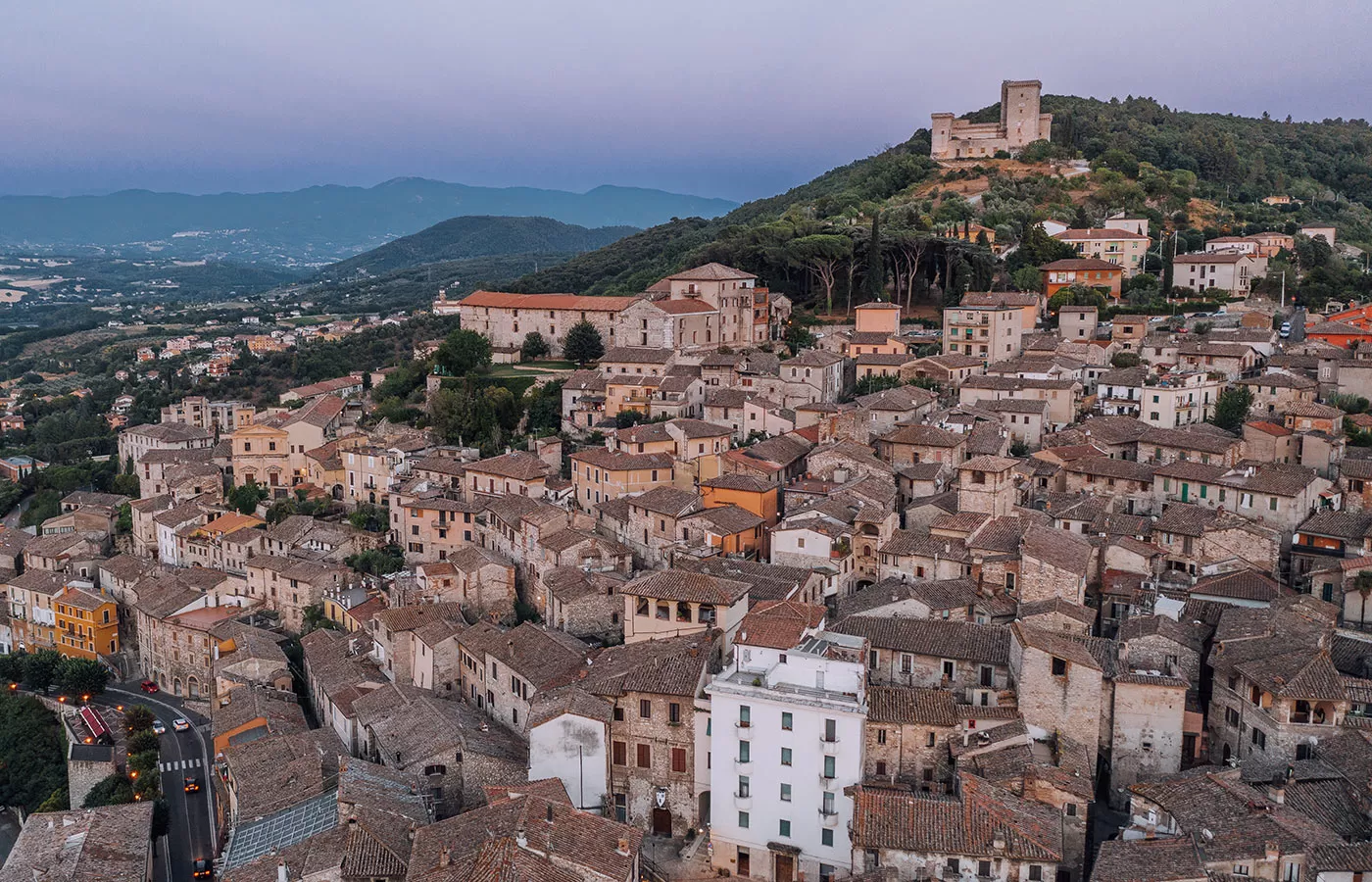 Things to do in Umbria Italy - Sunset in Narni