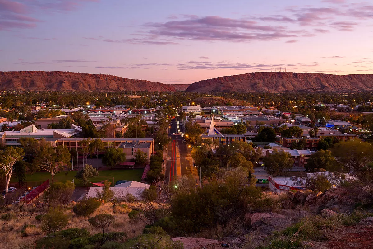 Resorts in Northern Territory - Alice Springs at Sunset