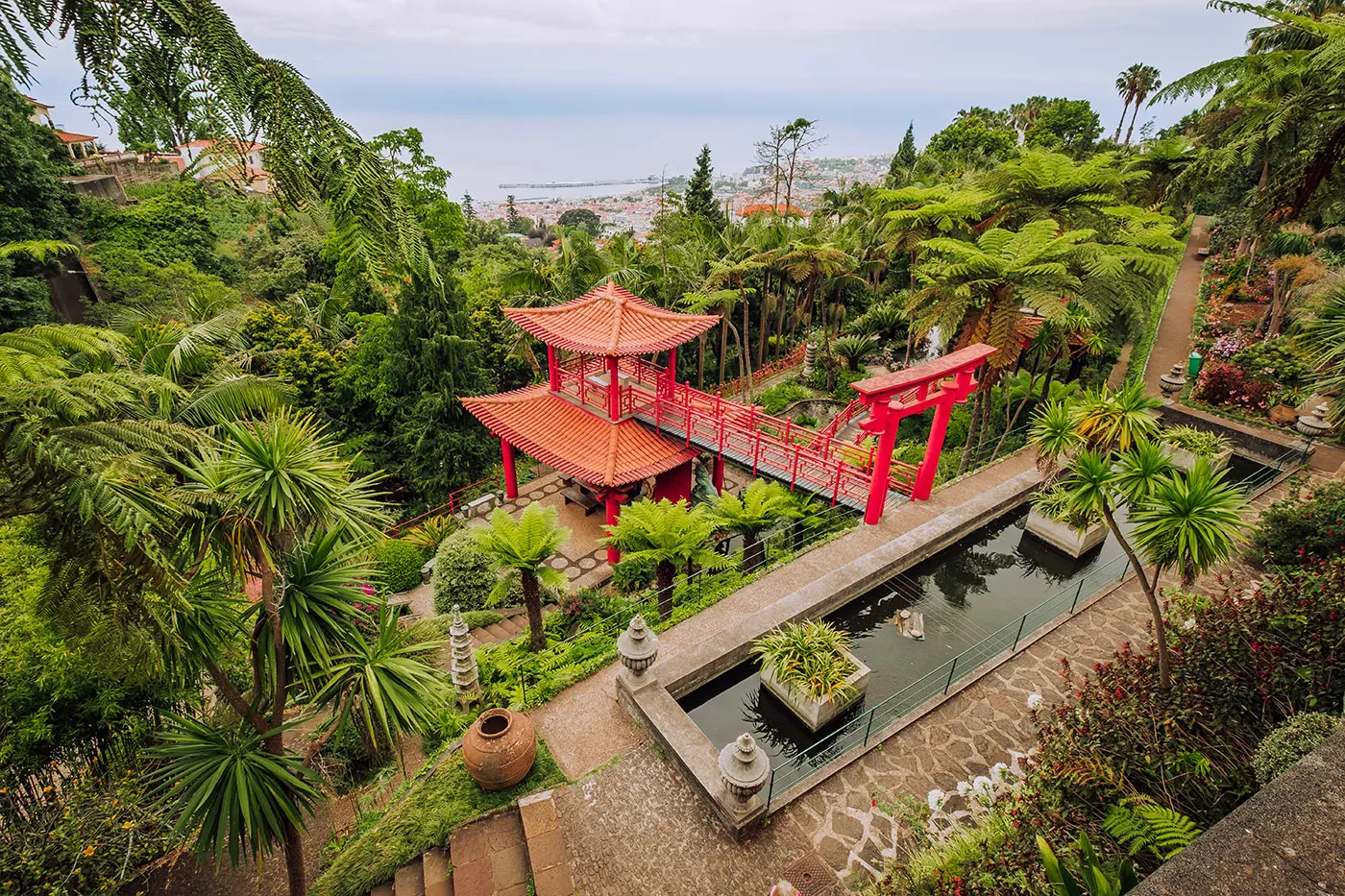 Things to do in Funchal Madeira - Monte Palace Tropical Garden - Japanese garden