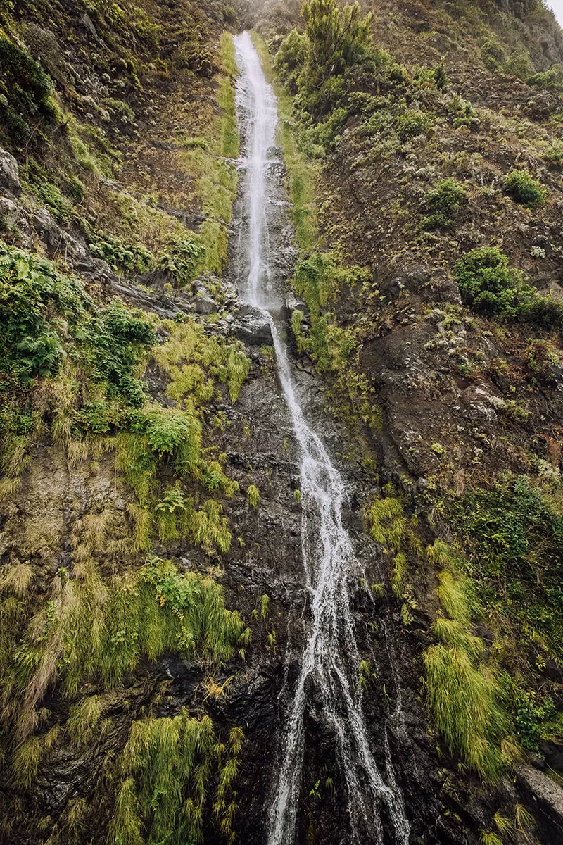 Things to do in Madeira - Cascata Água d'Alto - Roadside waterfall