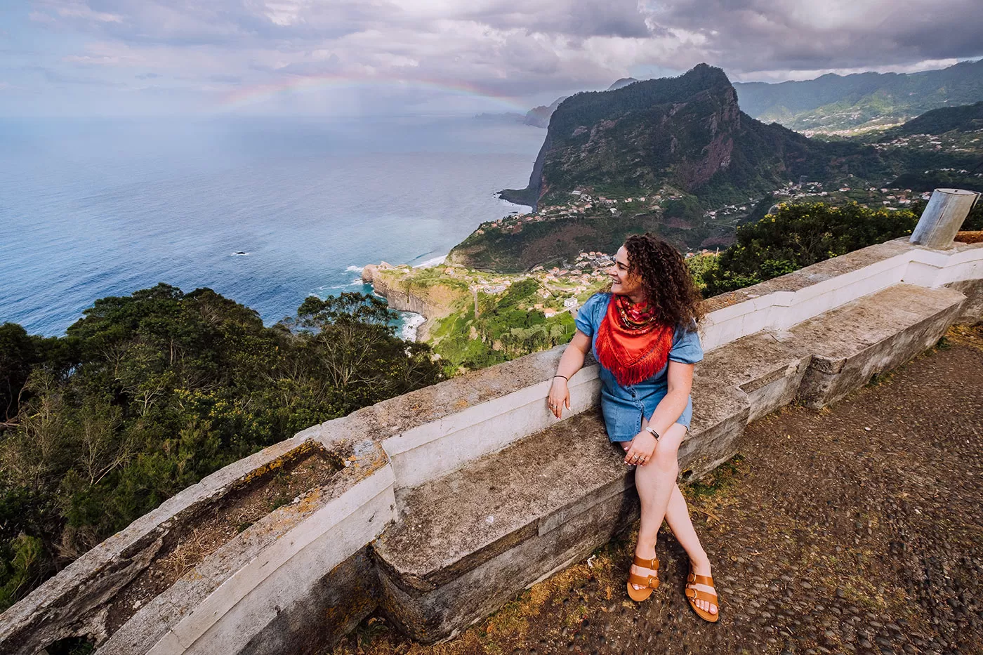 Things to do in Madeira - Miradouro do Cortado - Michele at viewpoint
