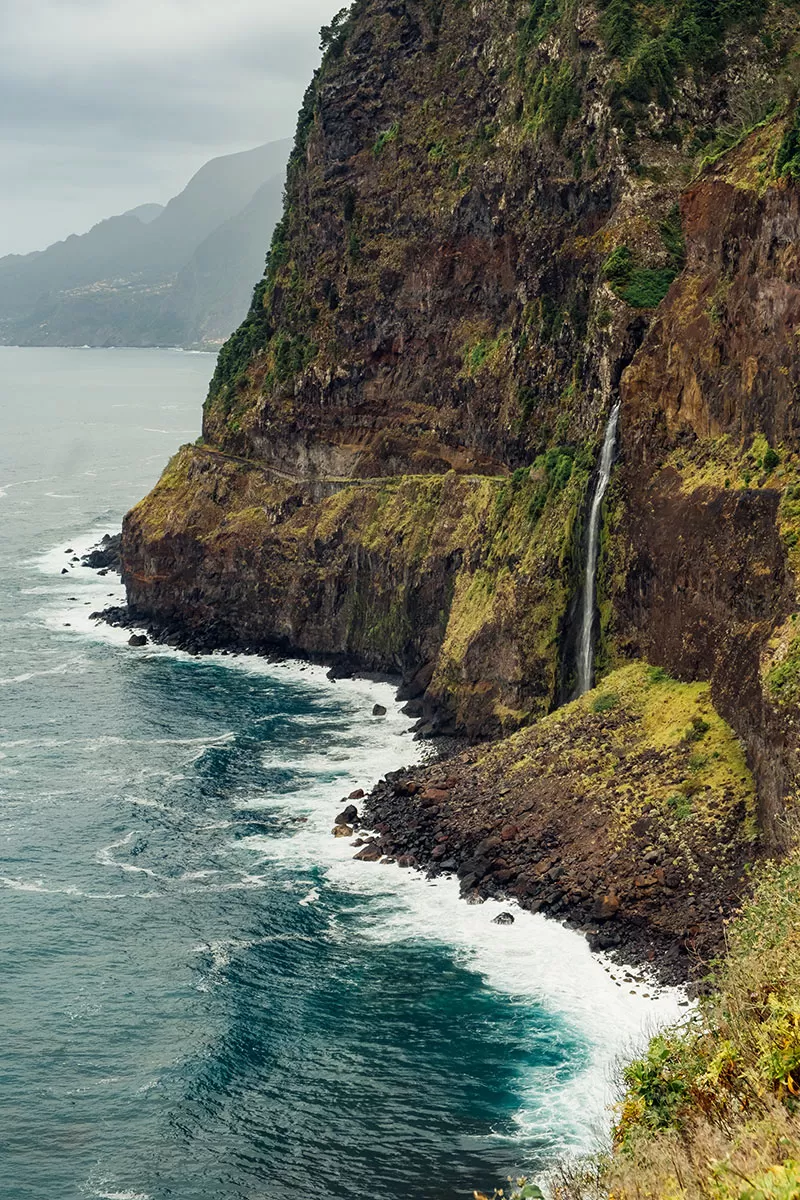 Things to do in Madeira - Miradouro do Véu da Noiva - Ponta do Poiso - Waterfall from viewpoint