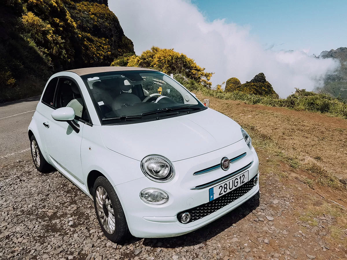 Things to do in Madeira - Rental car - Fiat 500