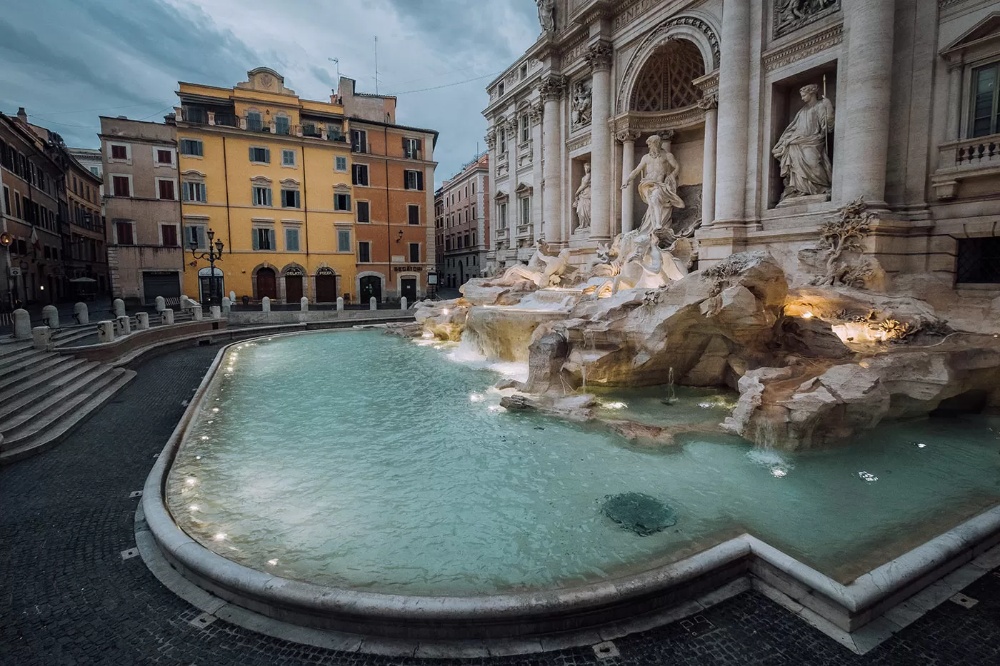 BEST HOTELS Near the Trevi Fountain in Rome - Trevi Fountain no crowds at dawn