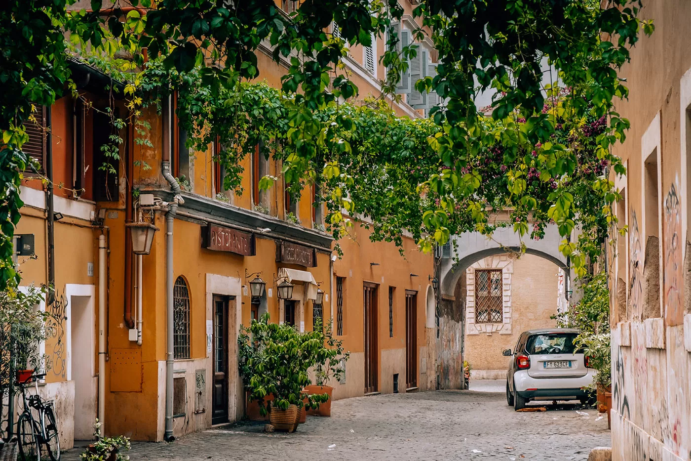 BEST Hotels in Trastevere Rome - Via dell'Arco di San Calisto - Vines