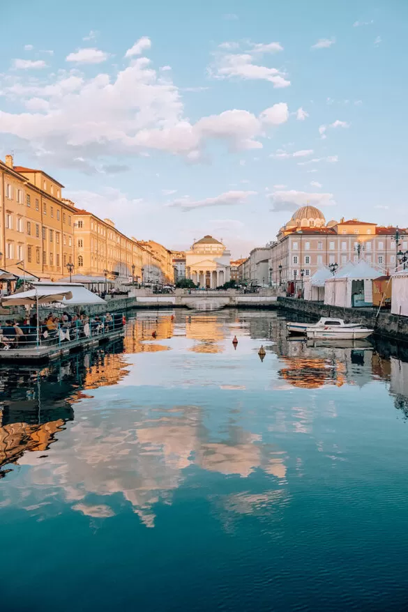 Best Things to Do in Trieste Italy - Grand Canal at sunset with clouds