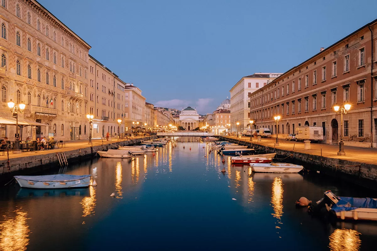 Best Things to Do in Trieste Italy - Grand canal at dusk