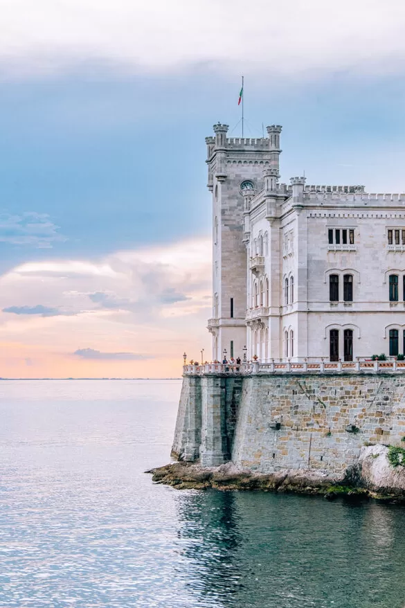 Best Things to Do in Trieste Italy - Miramare Castle at sunset