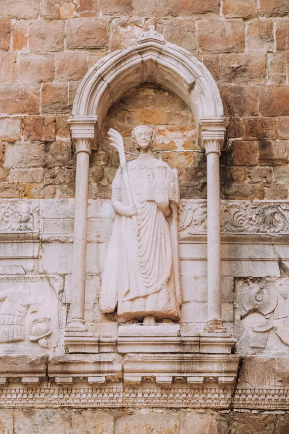 Best Things to Do in Trieste Italy - San Giusto Cathedral - Statue of San Giusto Patron saint
