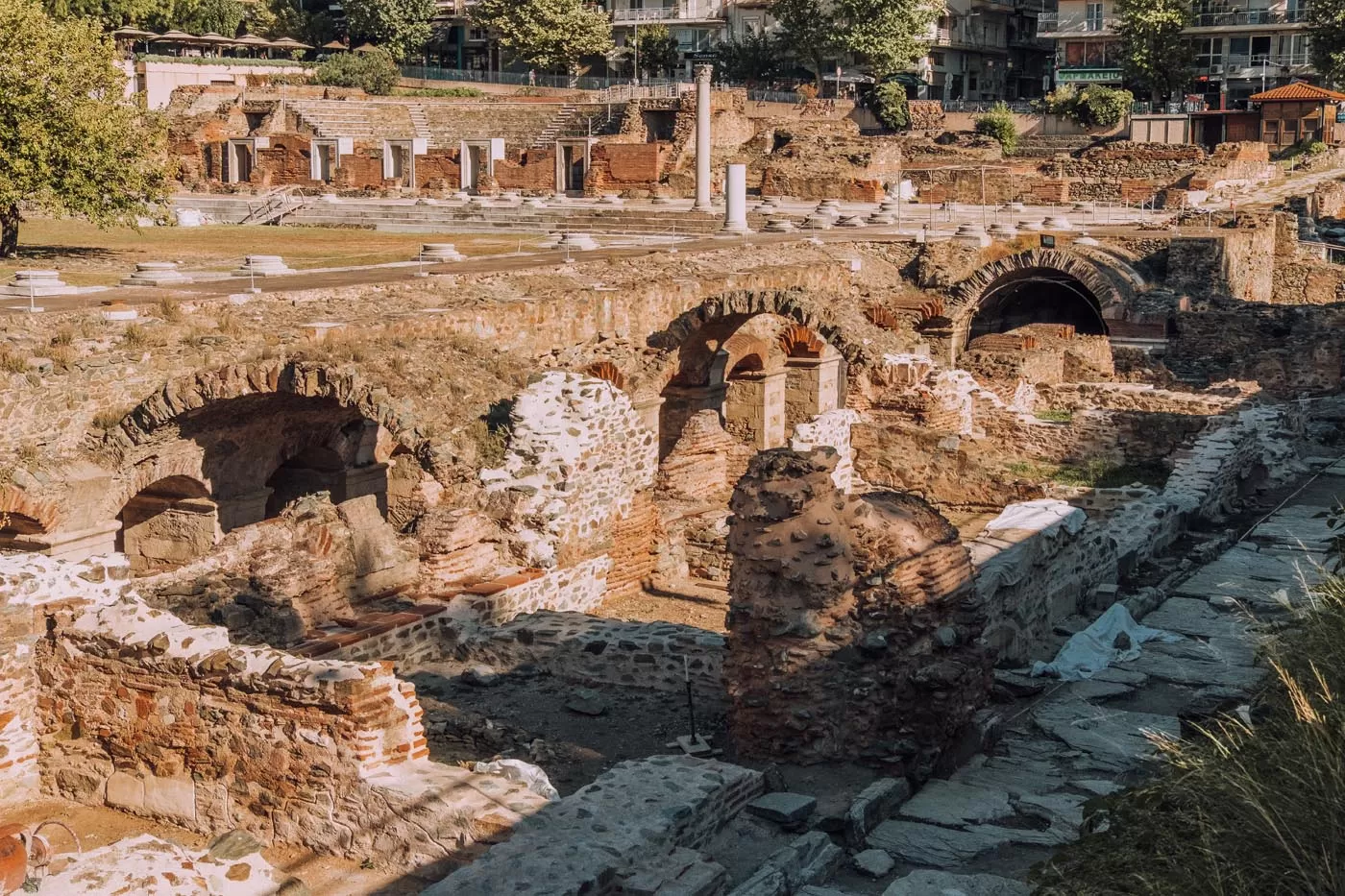 Things to do in Thessaloniki - Roman Agora - 3 arches