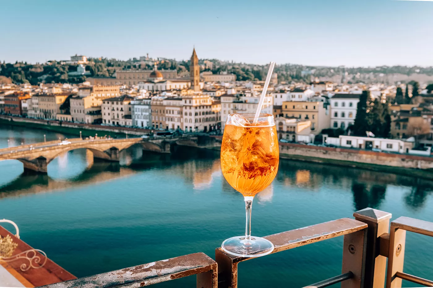 Best Aperitivo in Florence - Aperol Spritz at Se·Sto on Arno - Westin Excelsior Hotel