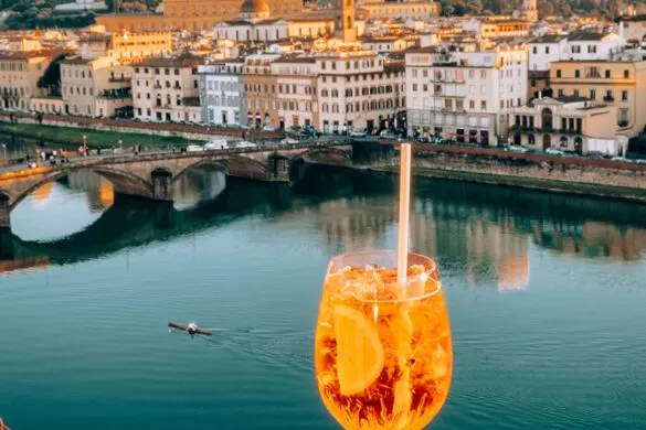 Best Aperitivo in Florence - Drinking Aperol Spritz at Se·Sto on Arno - Westin Excelsior Hotel