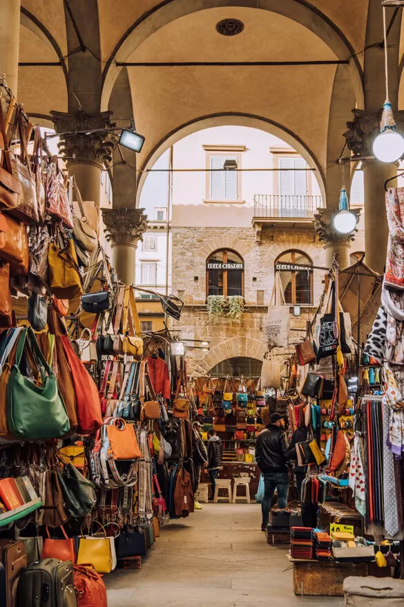 Best things to do in Florence - Mercato Nuovo leather market