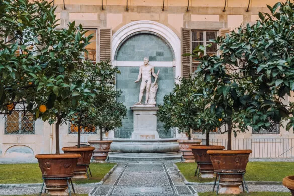 Best things to do in Florence - Palazzo Medici Riccardi - Courtyard with orange trees