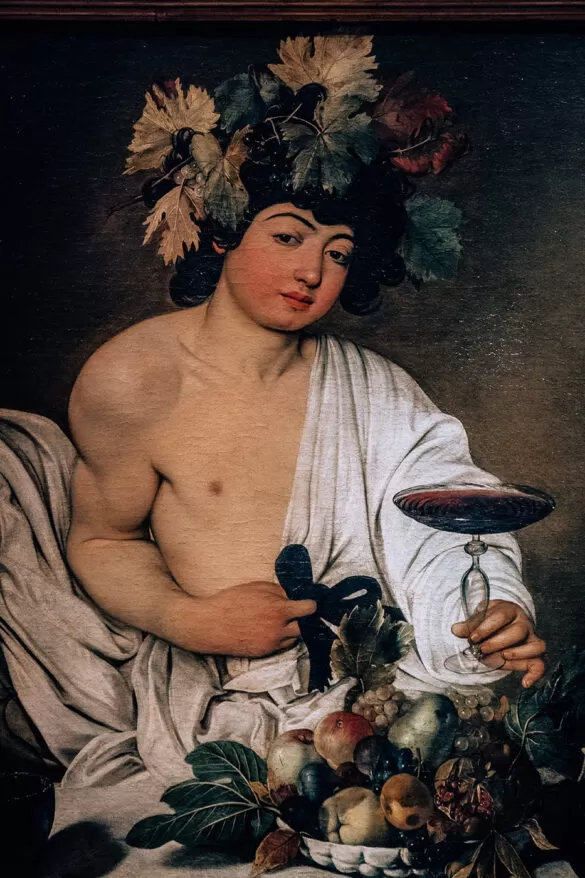 Best things to do in Florence - Uffizi Gallery - Bacchus by Caravaggio