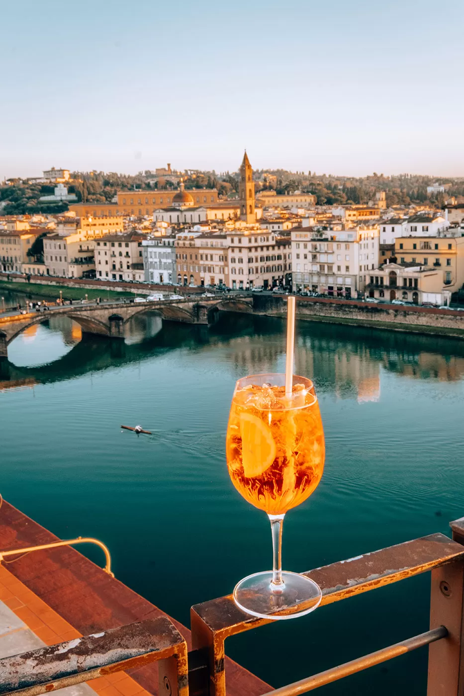 Florence tips - Drinking Aperol Spritz at Se·Sto on Arno - Westin Excelsior Hotel