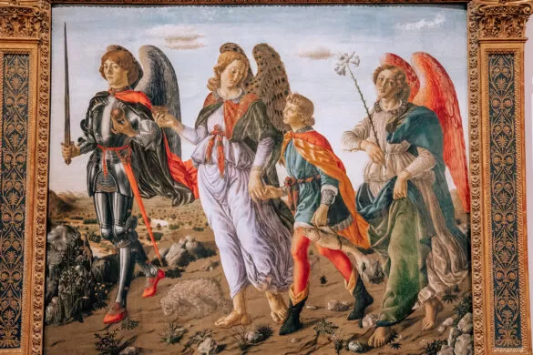 Florence tips - Uffizi Gallery - Three Archangels with Tobias
