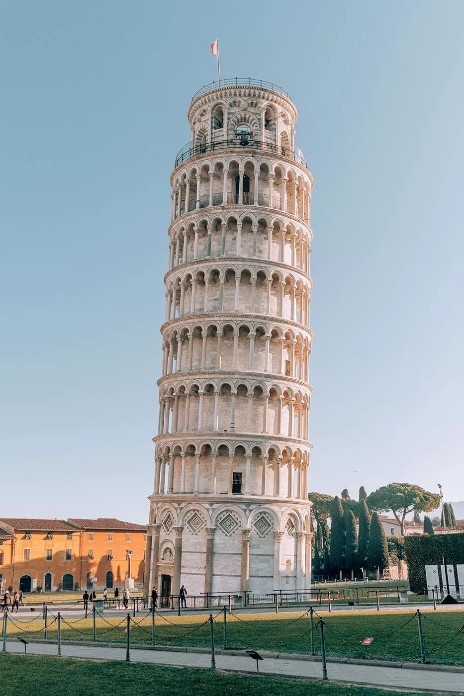 Things to do in Pisa Italy - Piazza dei Miracoli - Leaning Tower of Pisa early morning