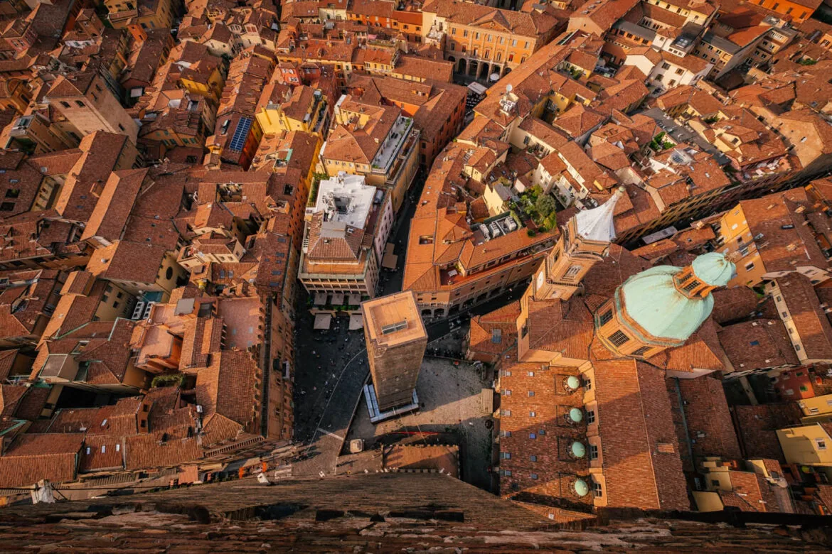 Things to Do in Bologna - View from atop the Asinelli Tower