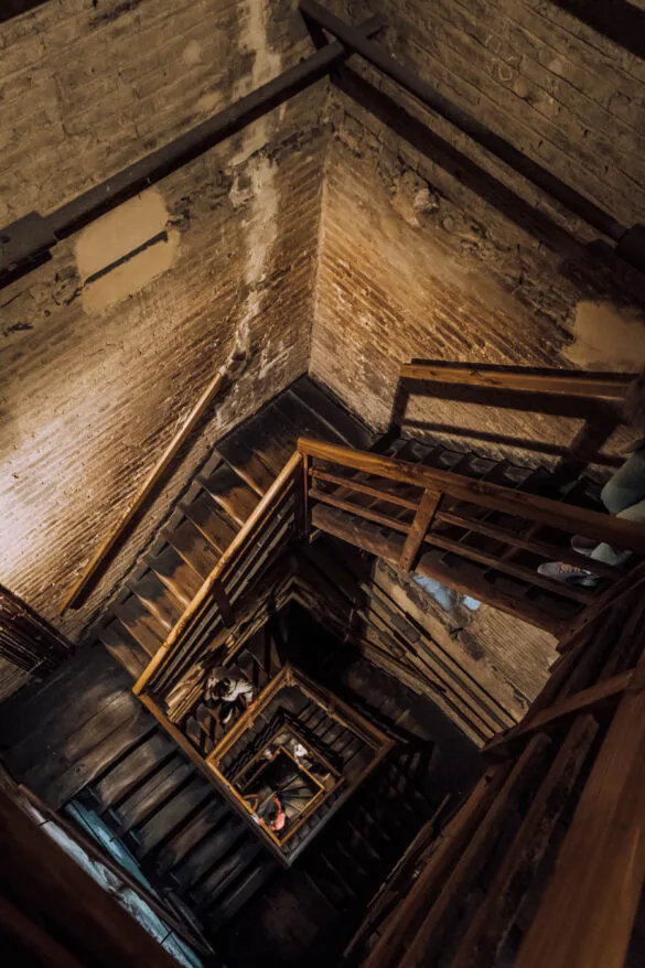 What to Do in Bologna in a Day - Staircase inside Torre degli Asinelli - Torre Garisenda
