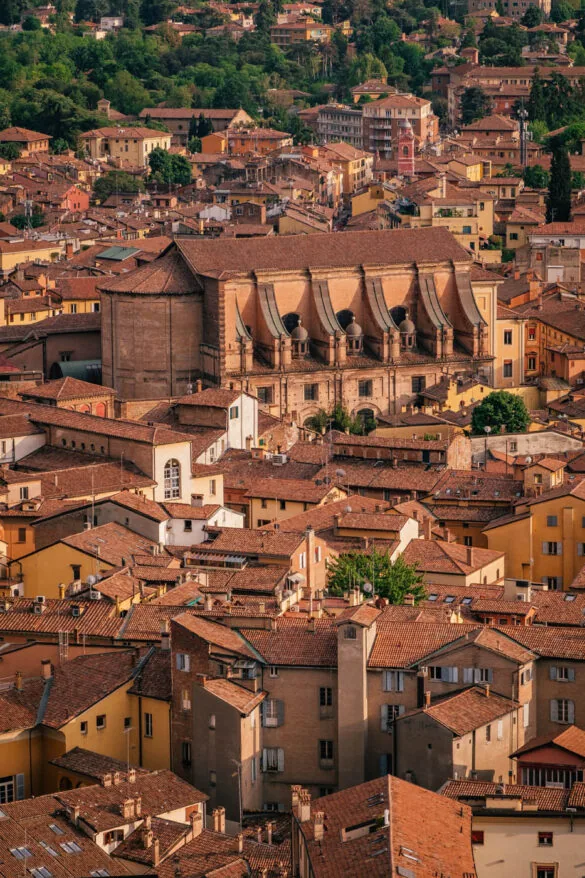 What to Do in Bologna in a Day - View of Aula Magna ex Santa Lucia from Torre degli Asinelli