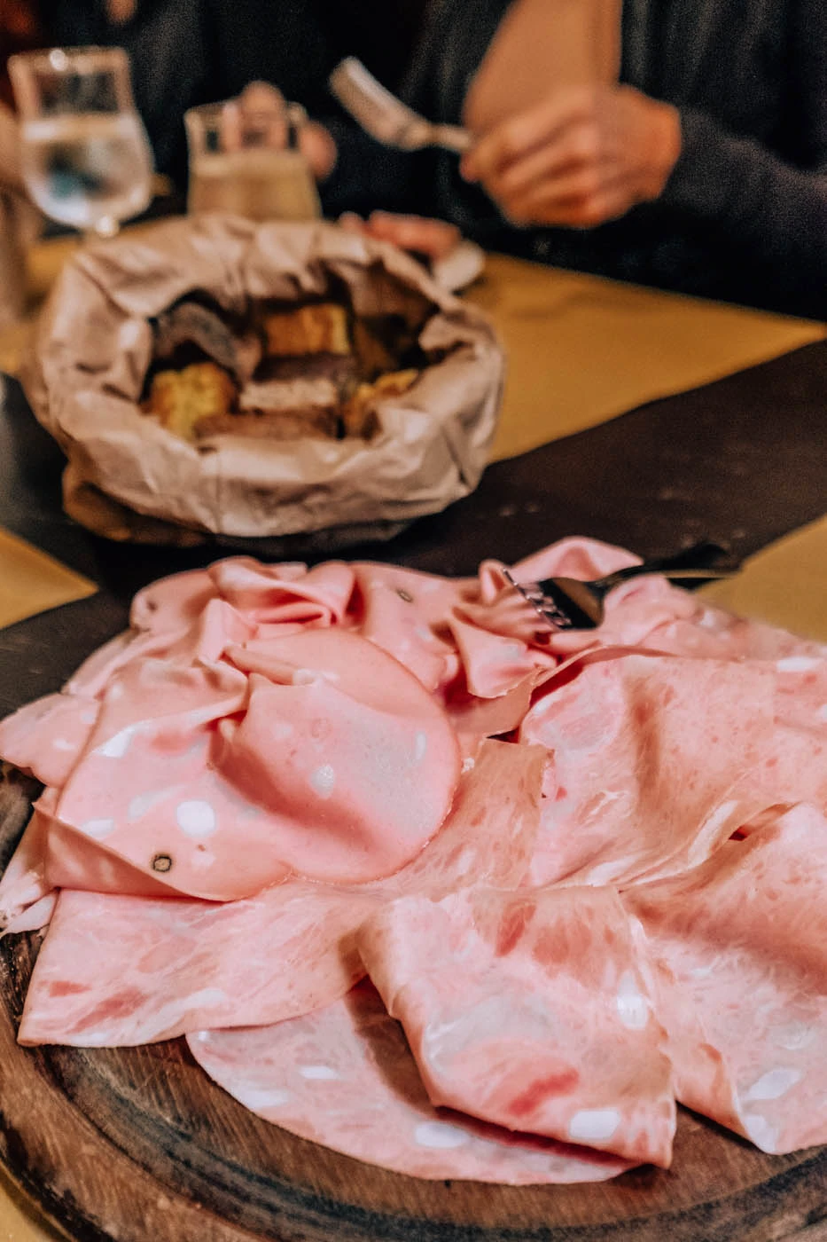 What to Eat in Bologna - Mortadella and Salame Rosa