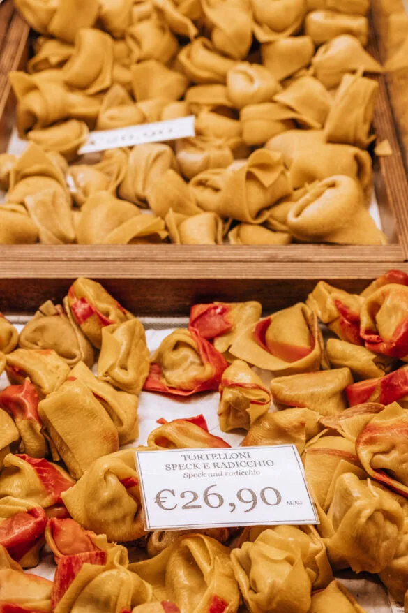 What to Eat in Bologna - Tortellini with Speck and Radish