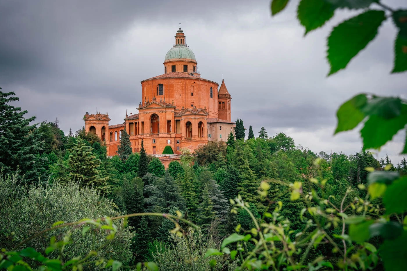 Where to Stay in Bologna - Sanctuary of the Madonna di San Luca on hill
