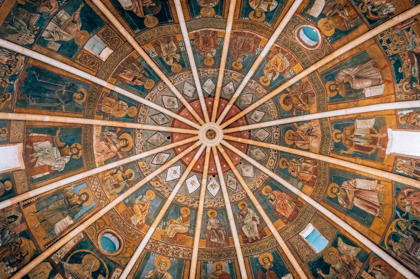 BEST Things to do in Parma Italy - Parma Baptistery - Painted ceiling