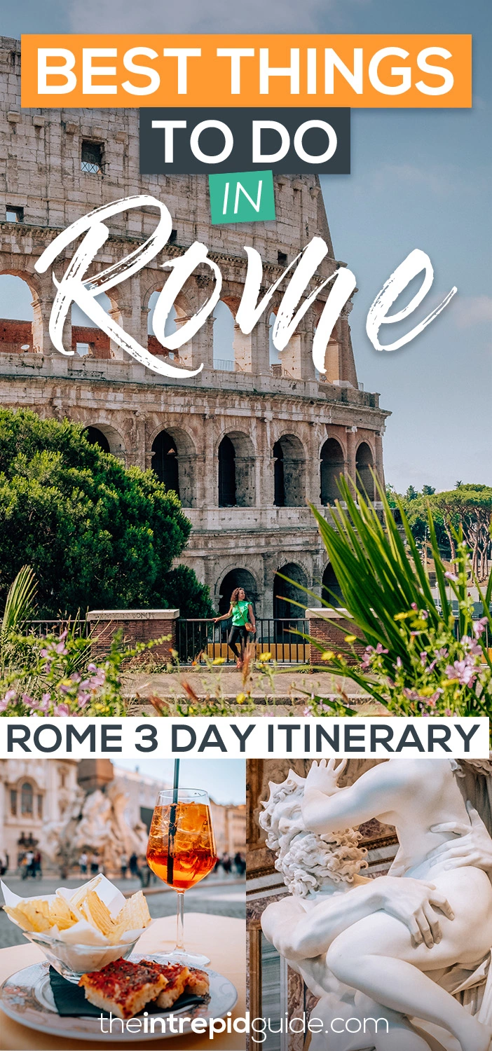 Rome 3 Day Itinerary - 21 Things to do in Rome in 3 days