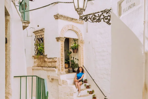 Things to do in Ostuni - Michele sitting on stairs